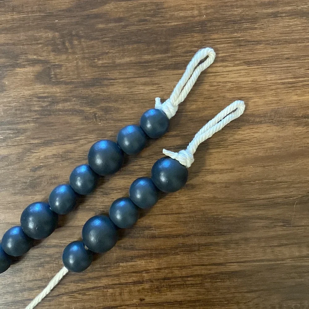73” Wooden Bead Garland